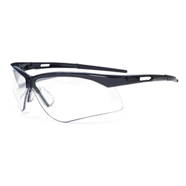 Radnor Premier Series Safety Glasses With Black Frame And Clear Polycarbonate Lens