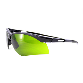 Radnor Premier Series IR Safety Glasses With Black Frame And Green And Shade 3 Polycarbonate Lens