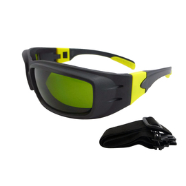 Radnor Panzerª Sealed Saety Glasses With Black And Yellow Frame And IRUV 3.0 Lens