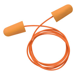 Radnor Single Use Tapered Orange Polyurethane And Foam Corded Earplugs (100 Pair Per Box)