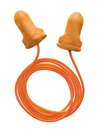 Radnor Single Use T-Shaped Orange Polyurethane And Foam Corded Earplugs (100 Pair Per Box)