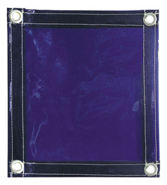 Radnor 6' X 6' 14 MIL Blue Transparent Vinyl Replacement Welding Screen