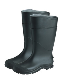 Radnor Size 5 Black 14" PVC Economy Boots With Lugged Outsole Steel Toe