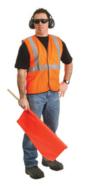 Radnor Large | X-Large | Large/X-Large Orange Polyester/Mesh Economy Vest