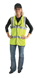 Radnor X-Large Yellow Polyester/Mesh Dual Strip Vest