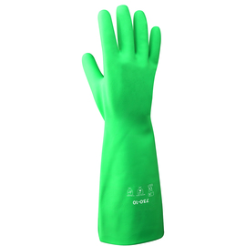 Radnor Size 9 Green Radnor 13" Flock Lined 15 mil Unsupported Nitrile Gloves With Sand Patch Finish