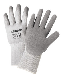 Radnor X-Large Gray Thermal String Knit Cold Weather Gloves With Latex Palm Coating