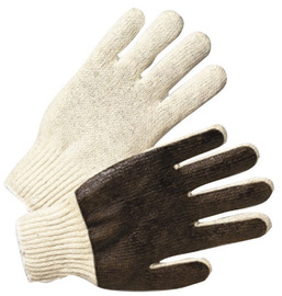 Radnor Ladies' Medium-Weight Cotton/Poly String Knit Glove With PVC Coated Palm