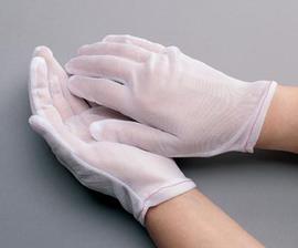 Radnor Large White Lint-Free 100% Nylon Cut And Sewn Two Piece Pattern Inspection Gloves With Rolled Hem Cuff