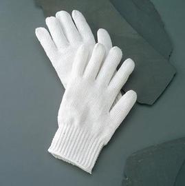 Radnor Large Bleached White Standard Weight Polyester/Cotton Ambidextrous String Gloves With Knit Wrist