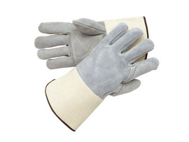 Radnor Medium Side Split Leather Palm Gloves With Gauntlet Cuff, Full Leather Back And Double Leather On Palm, Fingers And Thumb
