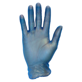 Radnor Medium Blue 4.5 mil Vinyl Lightly Powdered Disposable Gloves (100 Gloves Per Box)