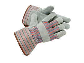 Radnor X-Large Gray Leather Thinsulate Lined Cold Weather Gloves With Wing Thumb, Safety Cuffs, Leather Knuckle Strap And Elastic Back