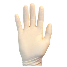 Radnor Large Natural 4.5 mil Latex Lightly Powdered Disposable Gloves (100 Gloves Per Box)