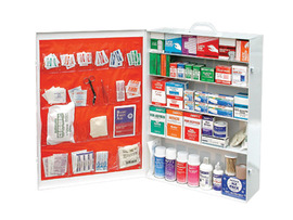 Radnor Five-Shelf 100 Person Durable Metal Industrial First Aid Cabinet