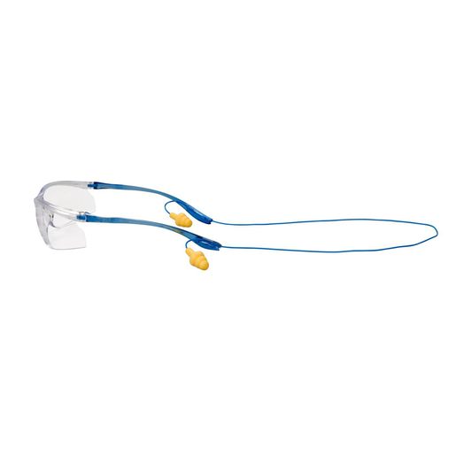 3M™ Virtua™ Blue Frame Safety Glasses With Clear Anti-Scratch Hard Coat Lens