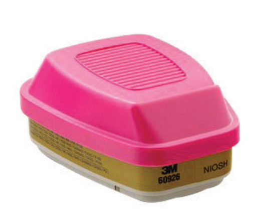 3M™ Organic Vapors/Chlorine/Hydrogen Chloride/Chlorine Dioxide/Sulfur Dioxide/Hydrogen Sulfide/Ammonia/Methylamine/Formaldehyde/Hydrogen Fluoride/Particulate P100 APR Cartridge 1 3M™ Organic Vapors/Chlorine/Hydrogen Chloride/Chlorine Dioxide/Sulfur Dioxide/Hydrogen Sulfide/Ammonia/Methylamine/Formaldehyde/Hydrogen Fluoride/Particulate P100 APR Cartridge