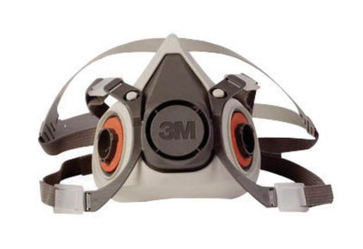 3M™ Small Gray Thermoplastic Elastomer Half Mask 6000 Series Reusable Standard Respirator With 4 Point Harness And Bayonet Connection 1 3M™ Small Gray Thermoplastic Elastomer Half Mask 6000 Series Reusable Standard Respirator With 4 Point Harness And Bayonet Connection