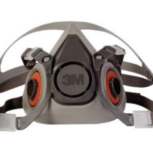 3M™ Medium Thermoplastic Elastomer Half Mask 6000 Series Reusable Standard Respirator With 4 Point Harness And Bayonet Connection