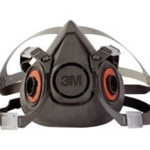 3M™ Large Thermoplastic Elastomer Half Mask 6000 Series Reusable Standard Respirator With 4 Point Harness And Bayonet Connection
