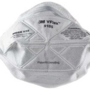 3M™ Standard N95 VFlex™ 9105 Disposable Particulate Respirator With Adjustable Nose Clip - Meets OSHA Standards (50 Each Per Box)