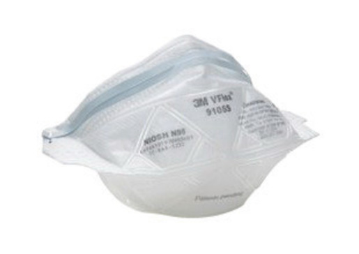 3M™ Small N95 VFlex™ 9105S Disposable Particulate Respirator With Adjustable Nose Clip - Meets OSHA Standards (50 Each Per Box) 1 3M™ Small N95 VFlex™ 9105S Disposable Particulate Respirator With Adjustable Nose Clip - Meets OSHA Standards (50 Each Per Box)