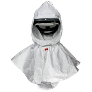 3M™ Standard Tyvek® QC H-Series White Hood With Collar (For Use With Belt Mounted PAPRs Or Supplied Air Components)