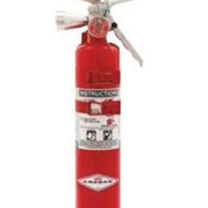 Amerex® 2.5 Pound Halotron® I 2-B:C Fire Extinguisher For Class B And C Fires With Anodized Aluminum Valve, Aircraft Bracket And Nozzle