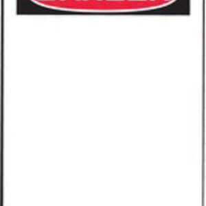 Accuform Signs® 5 3/4" X 3 1/4" Black, Red And White HS-Laminate Accident Prevention Blank Tag "DANGER" With Pull-Proof Metal Grommeted 3/8" Reinforced Hole And OSHA Header (25 Per Pack)