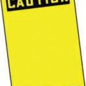 Accuform Signs® 5 7/8" X 3 1/8" PF-Cardstock Accident Prevention Blank Tag CAUTION (25 Per Pack)