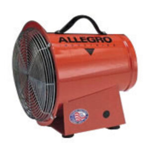 Allegro® 14" X 13 5/8" X 15" 1150 cfm 1/4 hp 12 VDC 22 A Motor Cold Rolled Steel Axial Blower With 15' Cord And Alligator Clips