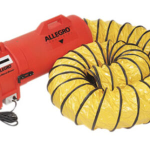 Allegro® 32" X 13 1/2" X 14 1/2" 831 cfm 1/3 hp 115 VAC 3 A Motor Polyethylene Com-Pax-Ial Blower With Canister And 8" X 25' Duct