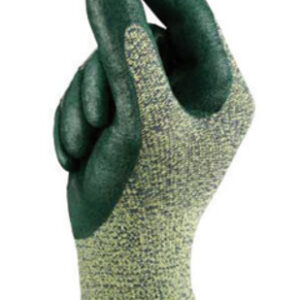 Ansell Size 10 HyFlex® 11-511 Medium Duty Cut And Abrasion Resistant Green Foam Nitrile Palm Coated Work Gloves With Intercept Technology® DuPont™ Kevlar® Liner And Knit Wrist