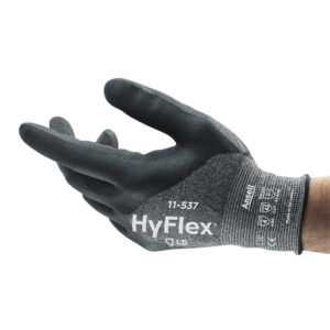 Ansell Size 10 HyFlex 18 Gauge HPPE/Nylon/Spandex Cut Resistant Gloves With Nitrile Coating