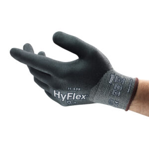 Ansell Size 11 HyFlex 18 Gauge HPPE/Nylon/Spandex Cut Resistant Gloves With Nitrile Coating