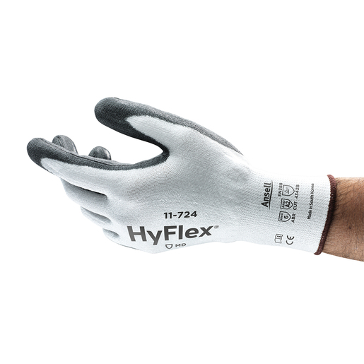 Ansell Size 10 HyFlex 13 Gauge INTERCEPT™ Technology Cut Resistant Gloves With Polyurethane Coated Palm