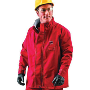 Ansell Large Red 30" Sawyer-Tower™ CPC Polyester Trilaminate Gore® Fabric Chemical Splash Protection Jacket