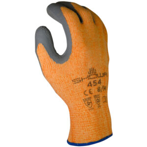 SHOWA™ Size 10 Orange And Gray 454 Acrylic Yarn Polyester And Acrylic Lined Cold Weather Glove With Natural Rubber Latex Coating And Rough Textured Grip
