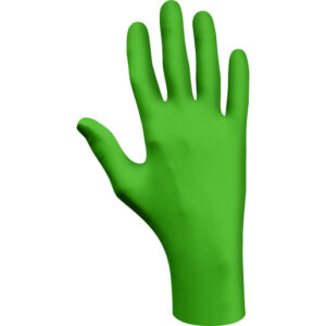 SHOWA® Small Green Eco Best Technology® (EBT) 4 mil Latex-Free Nitrile Powder Free Biodegradable Disposable Gloves (100 Gloves Per Box)