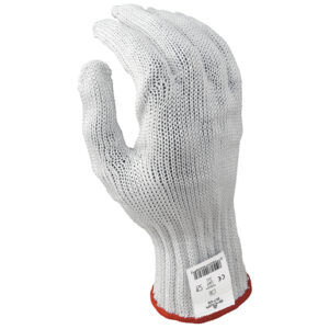 SHOWA™ Size 7 White D-FLEX® PLUS UnDotted Style 7 gauge Medium Weight HPPE Yarn Cut Resistant Gloves With Seamless Knit Wrist