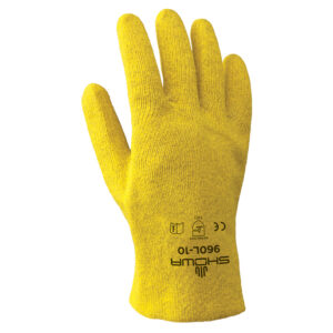 SHOWA™ Size 10 KPG® Light Weight Abrasion Resistant Yellow PVC Fully Coated Work Gloves With Seamless Cotton Knit Liner And Slip-On Cuff