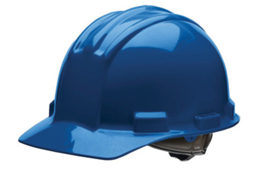 Bullard® Blue HDPE Cap Style Hard Hat With 4 Point Rachet Suspension