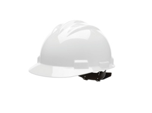 Bullard® White HDPE Cap Style Hard Hat With 4 Point Pinlock Suspension