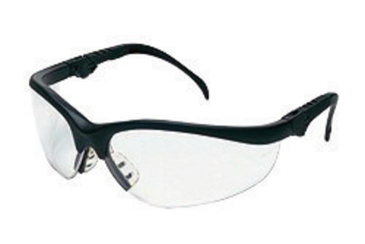 Crews® Klondike® Plus Safety Glasses With Black Nylon Frame And Clear Polycarbonate Duramass® Anti-Scratch Lens