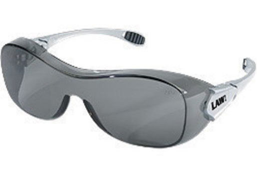 Crews® Law® Over-The-Glasses Dielectric Safety Glasses With Gray Nylon Frame And Gray Polycarbonate Duramass® AF4® Anti-Fog Anti-Scratch Lens