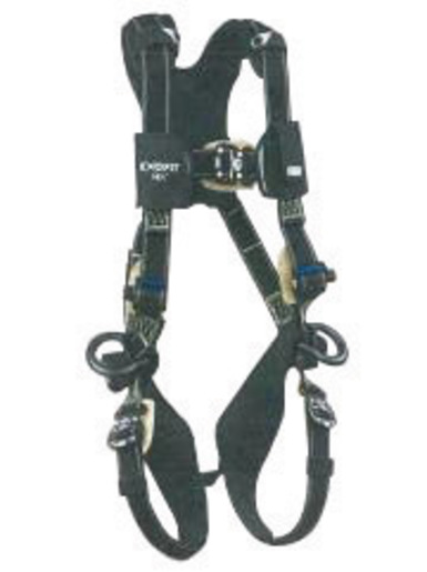 DBI/SALA® Medium ExoFit NEX™ Arc Flash Full Body/Vest Style Harness With Tech-Lite™ PVC Coated Aluminum Back D-Ring, Duo-Lok™ Quick Connect Chest And Leg Strap Buckle, Leather Insulator, Belt Loop And Comfort Padding