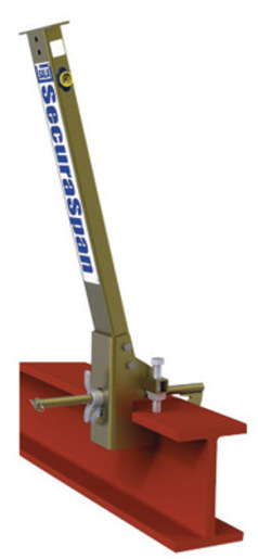 DBI/SALA® SecuraSpan™ Stanchion With I-Beam Base (For Use With Flange Up To 6" - 12" Wide 2-1/4" Thick)