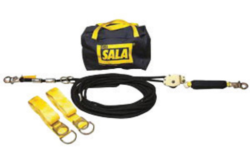 DBI/SALA® 60' Sayfline™ Temporary Horizontal Kernmantle Rope Lifeline System (Includes Kernmantle Rope Lifeline With Tensioner, (2) Tie-Off Adapter And Anchor System With Storage Bag)