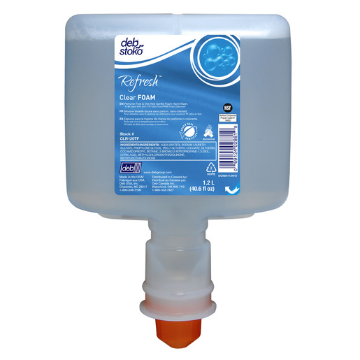 Deb Group 1.2 Liter Refill Clear Refresh™ Foam Soap (3 Per Case)