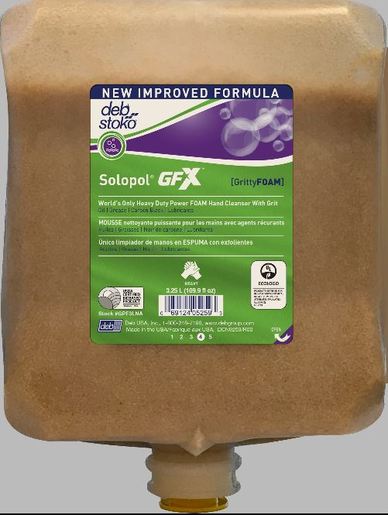 Deb Group 3.25 Liter Refill White Solopol GrittyFOAM™ Foam Soap (2 Per Case)